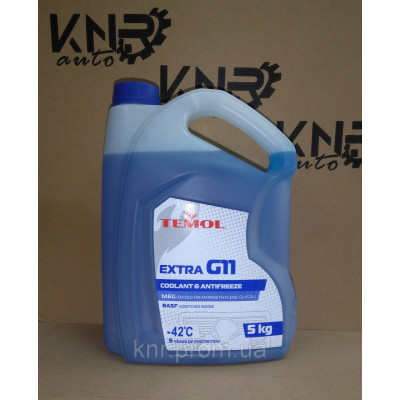 Антифриз Temol Extra G11 синій 5кг